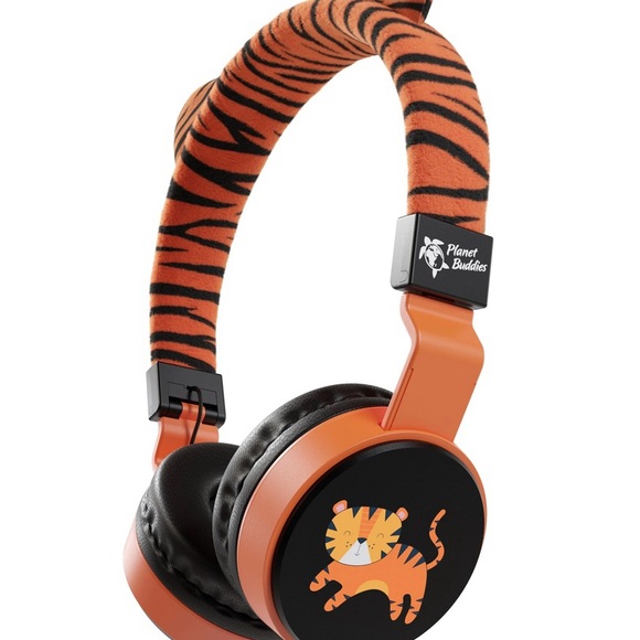 Planet Buddies Charlie the Tiger Furry kids wired headphones - Picture 3 of 15